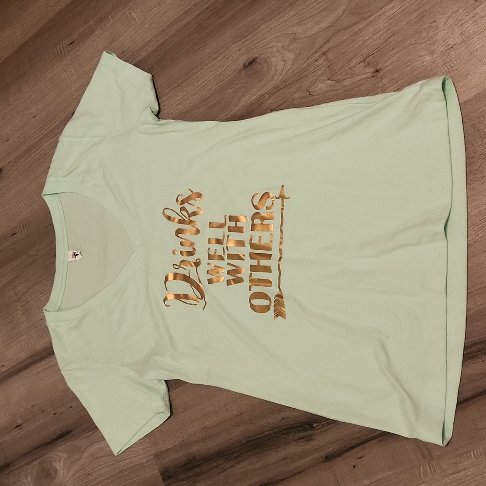 Drinks Well With Others V-neck T-shirt
